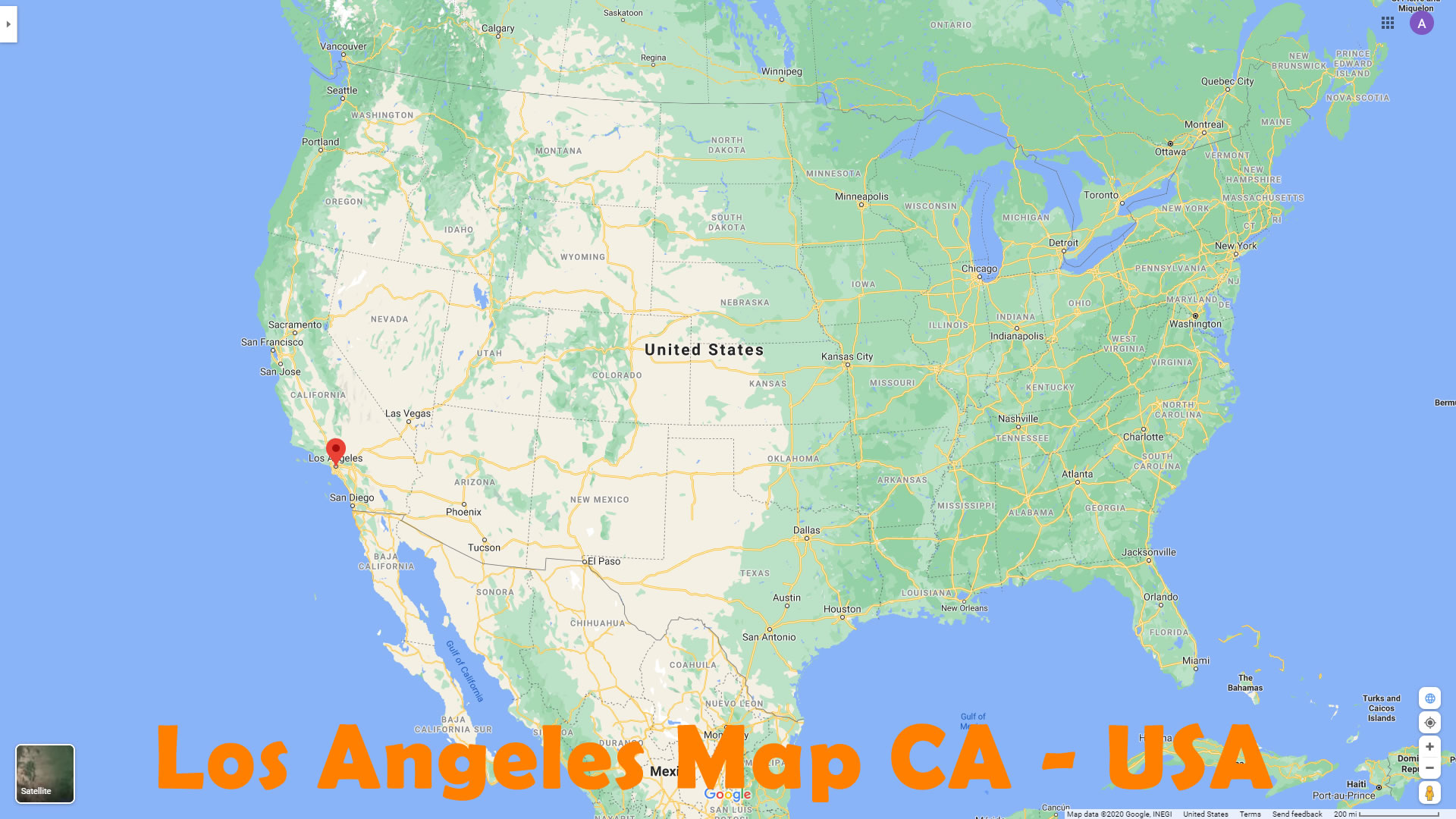 Los Angeles Carte CA   EUA